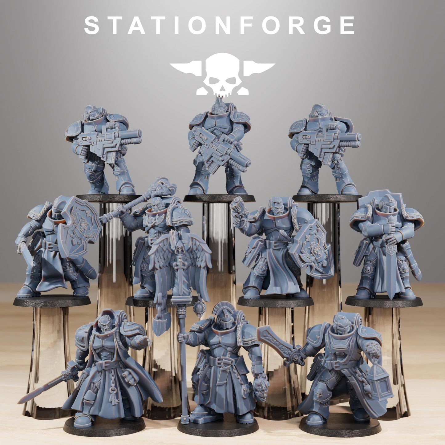 Station Forge Socratis Knights Team Proxy minitures Tabletop RPG Wargaming