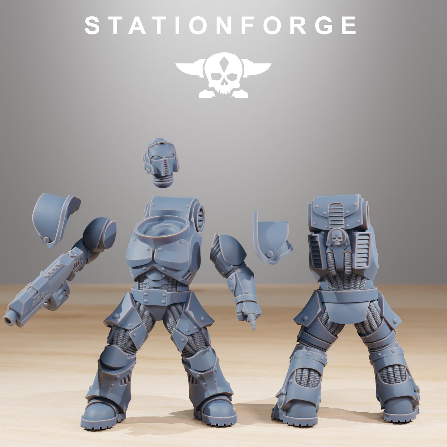 Station Forge Socratis Legion Infantry unit 3d printed proxie Wargames / Marines