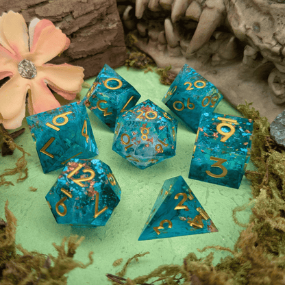 Foil Snow Sharp Dice Set
