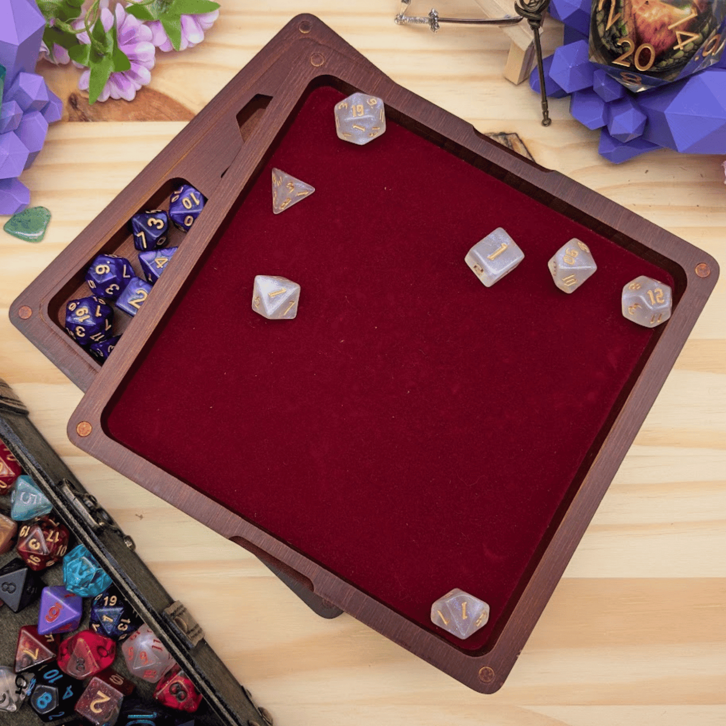 Wooden Dice Box