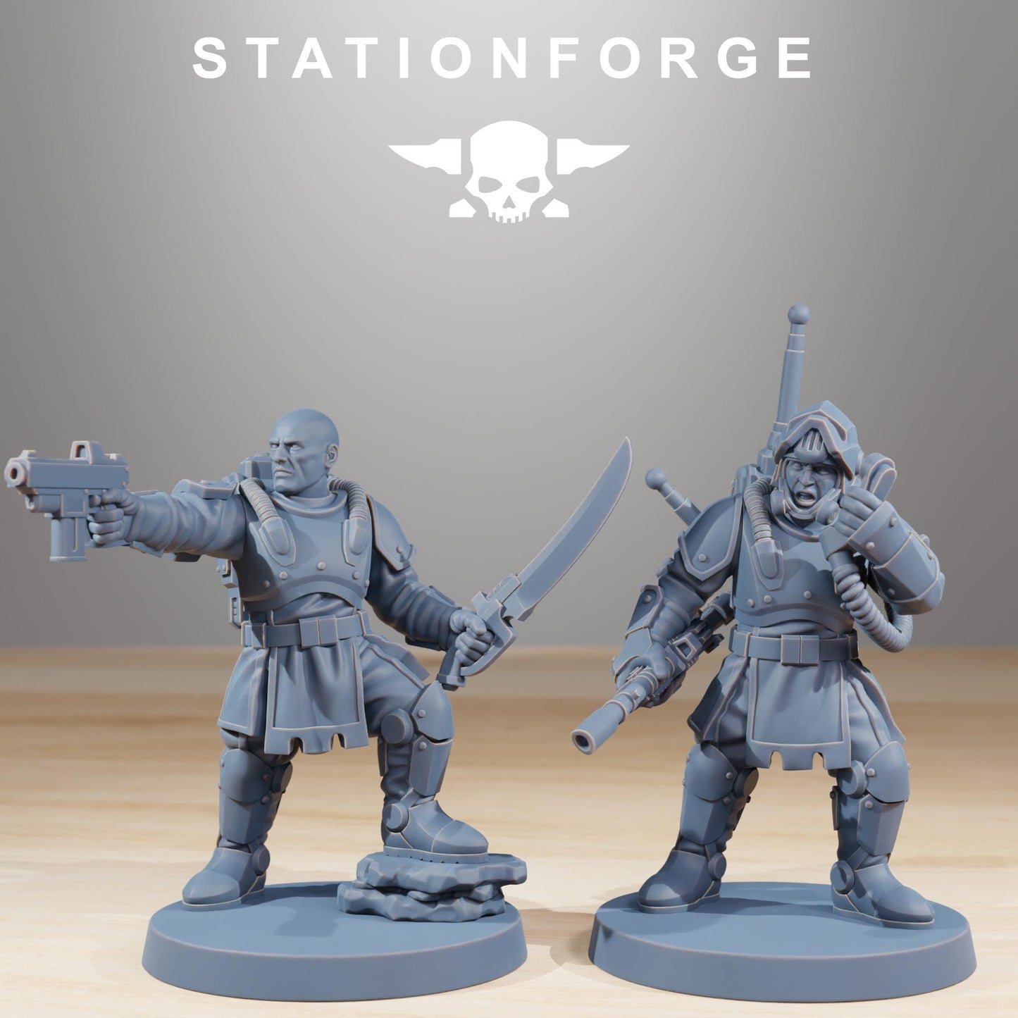 Station Forge RoyalGuard Infantry 1 3d printed proxie Wargames