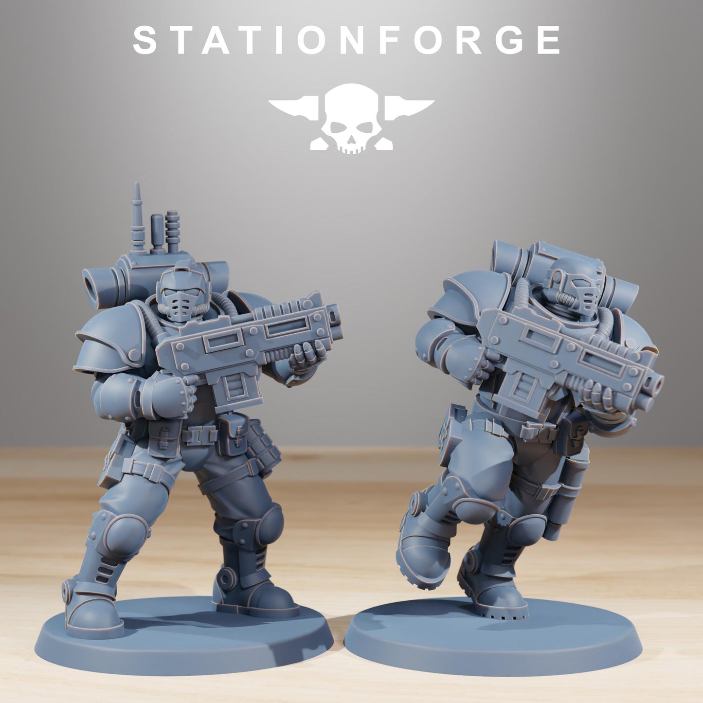 Station Forge Socratis Light Infantry unit 3d printed proxie Wargames / Marines
