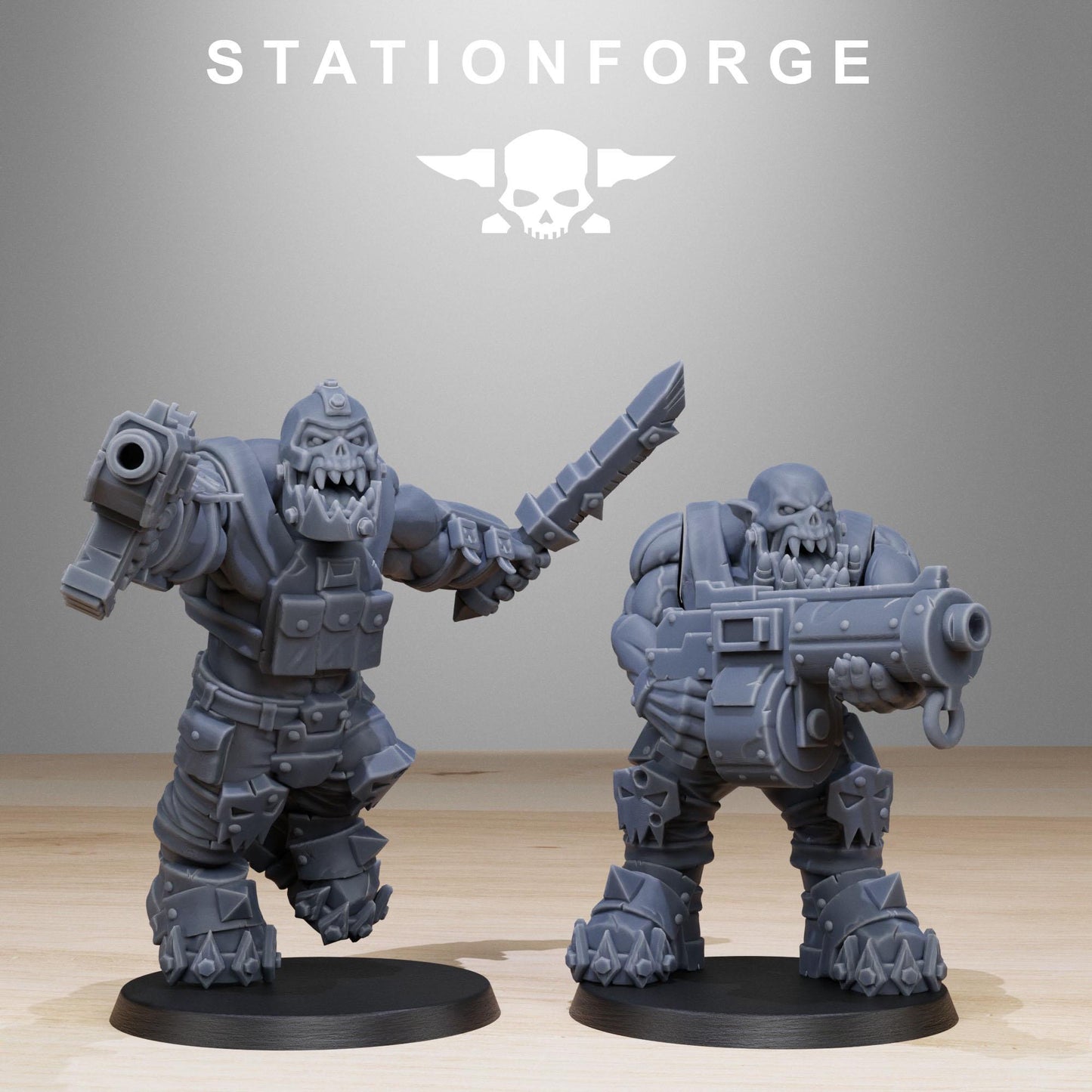 Station Forge Orkaz Spec Team 3d printed proxie Wargames minitures rpg
