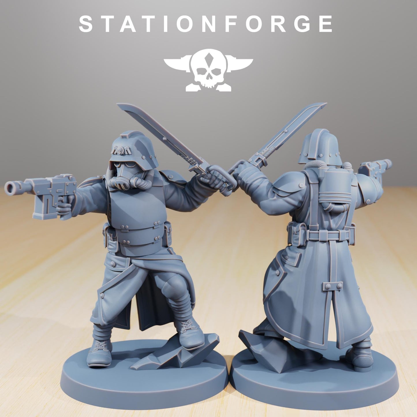 Station Forge GrimGuard Command Force Squad 3d printed proxie Wargames