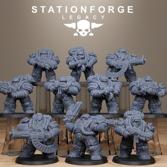 Station Forge Legacy  Ironvale Heavies 3d printed proxie Wargames big boys