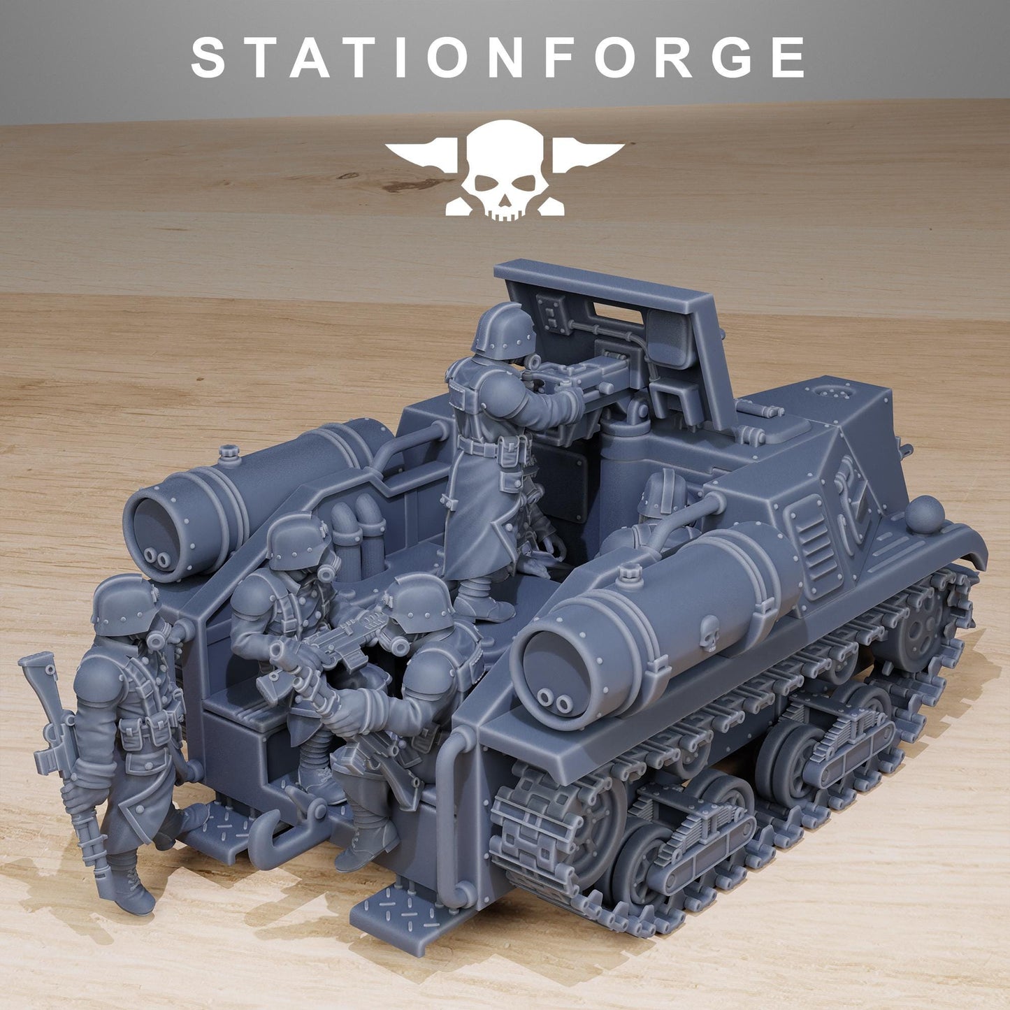 Station Forge GrimGuard Tankette 3d printed proxie Wargames
