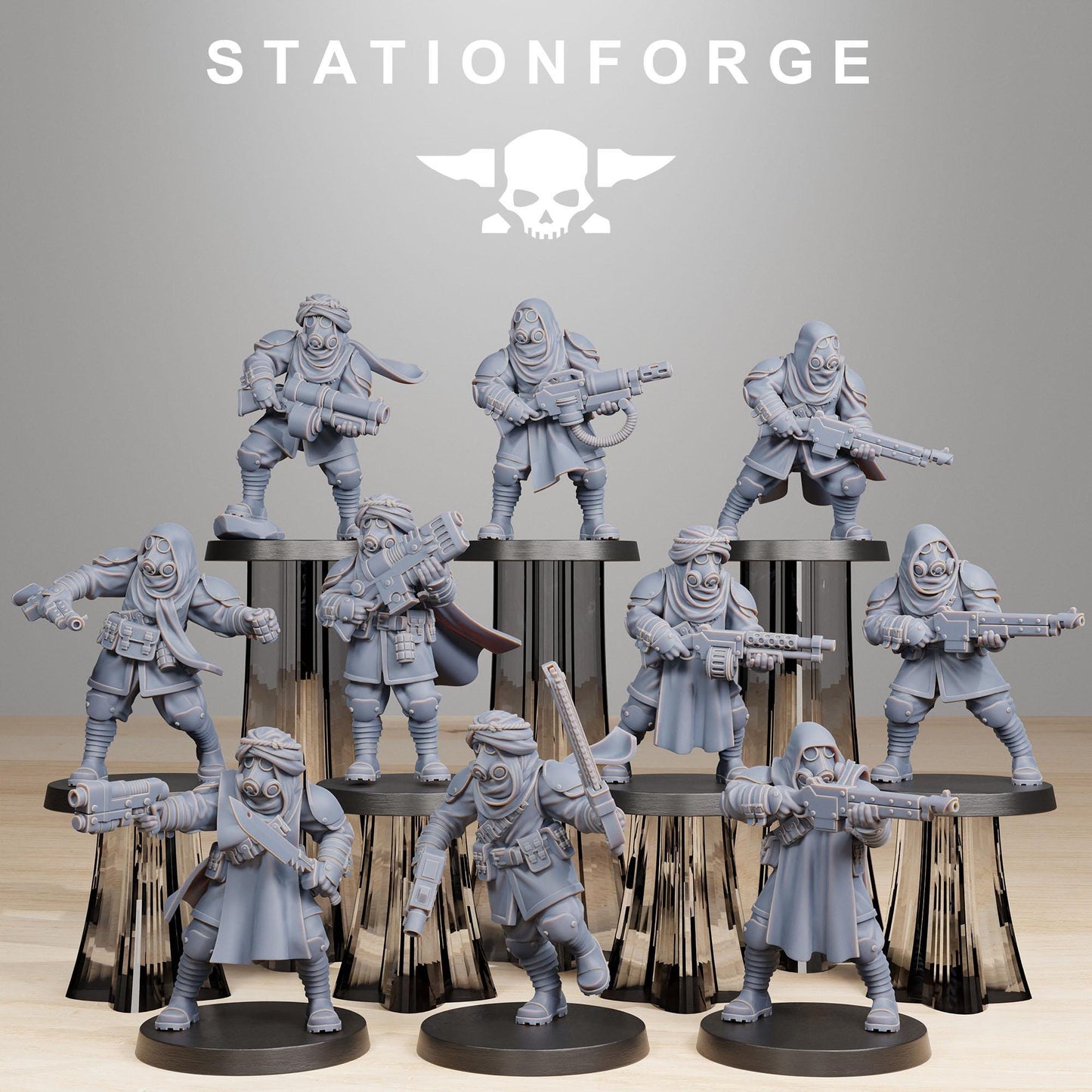 Station Forge GrimGuard Scorchers 3d printed proxie Wargames