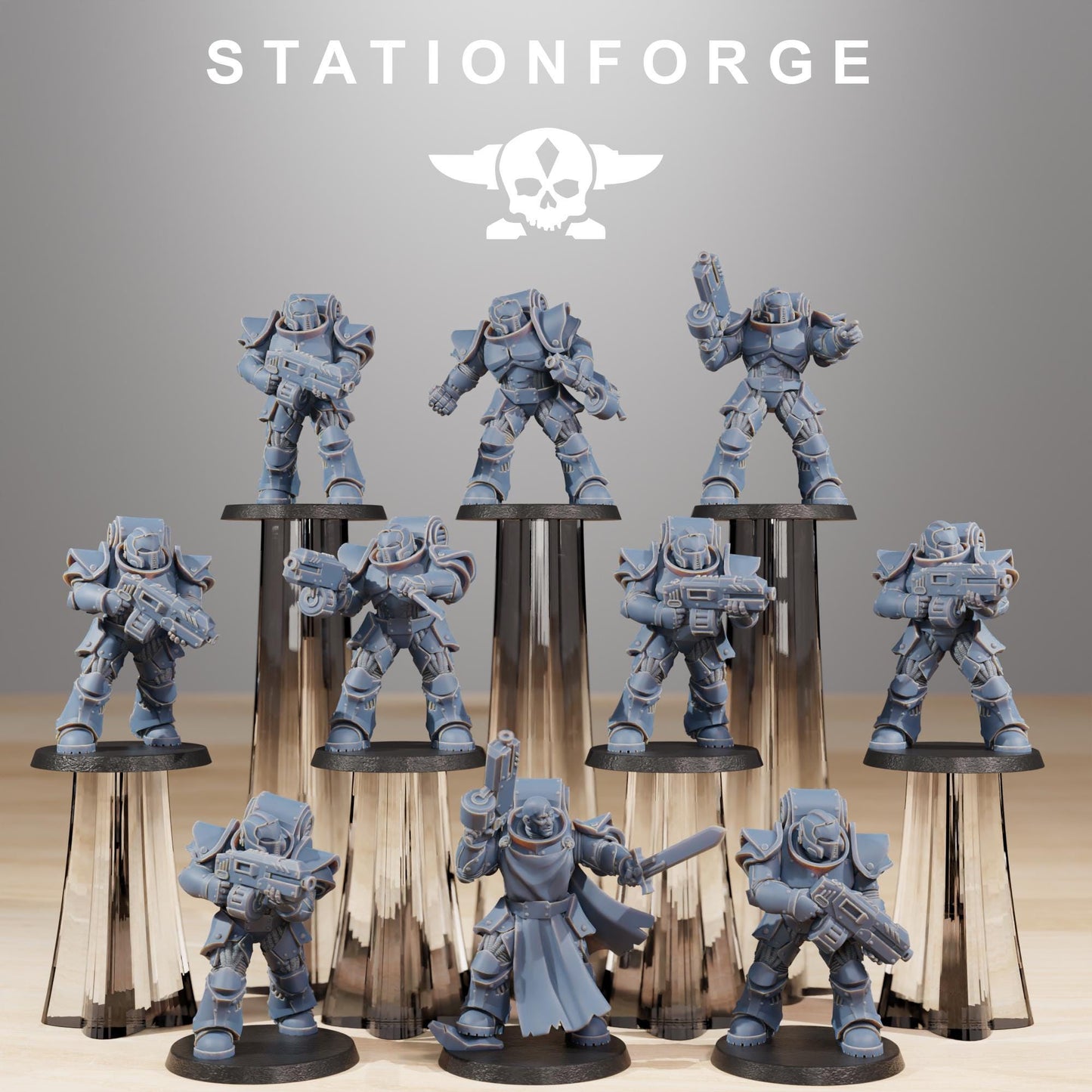 Station Forge Socratis Legion Infantry unit 3d printed proxie Wargames / Marines