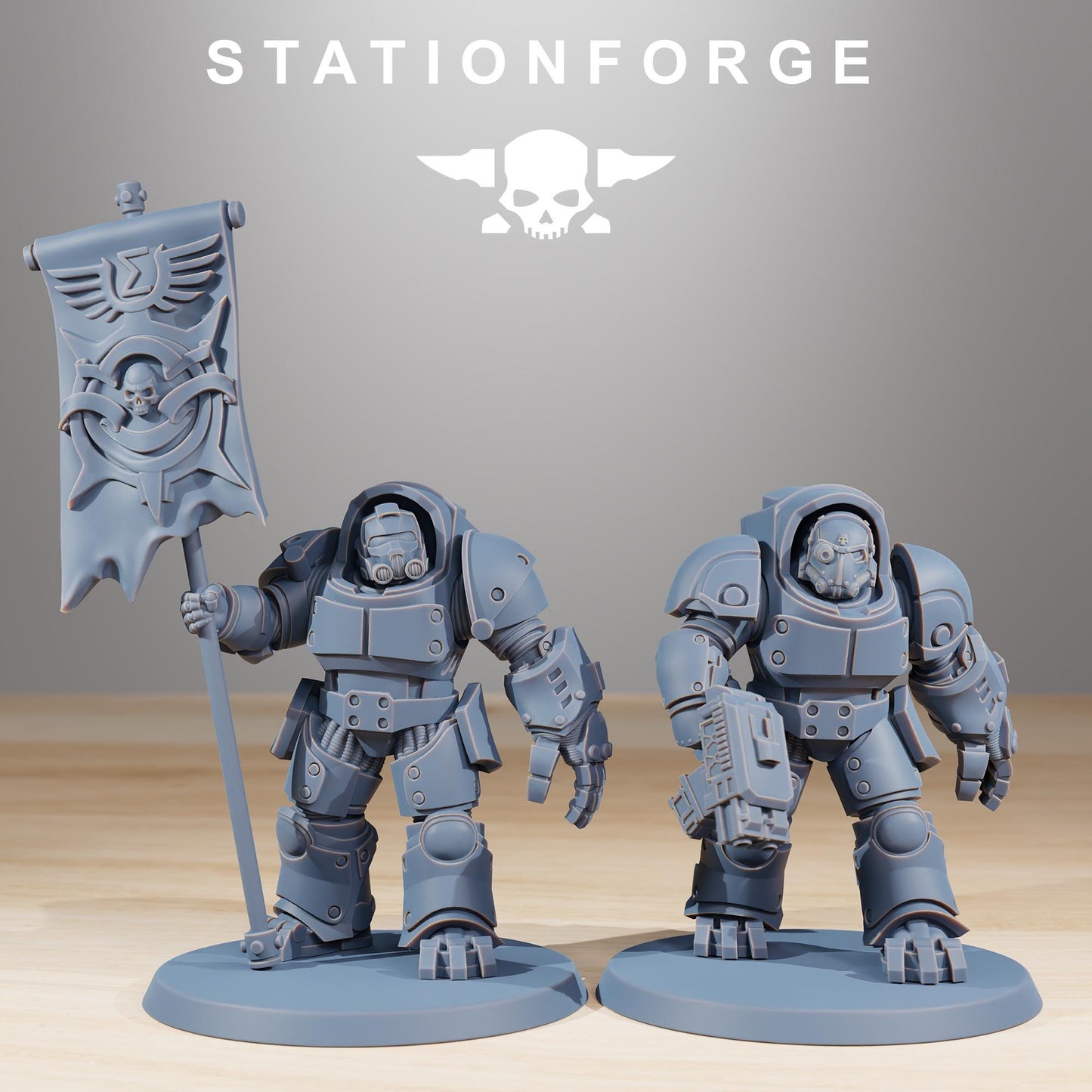 Station Forge Socratis Vanguard unit 3d printed proxie Wargames / Marines