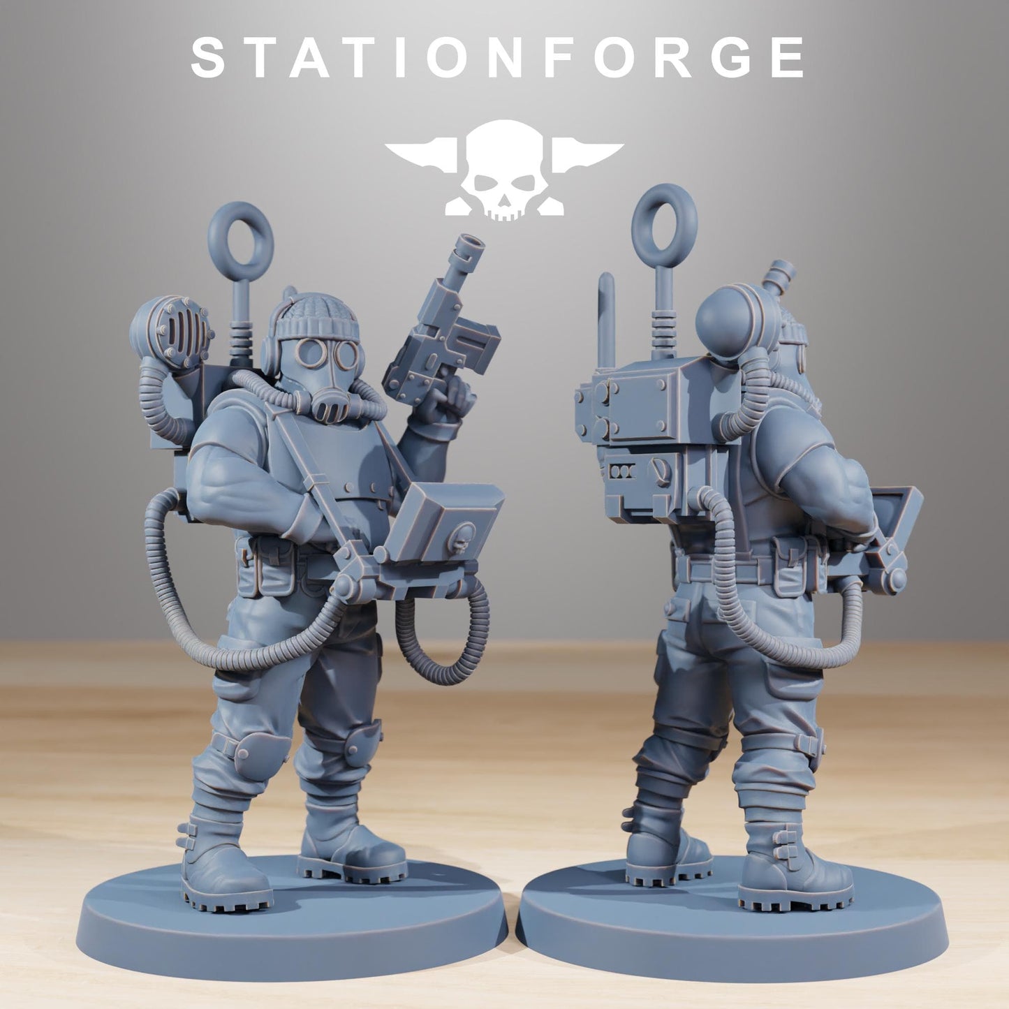 Station Forge GrimGuard Hunters 3d printed proxie Wargames