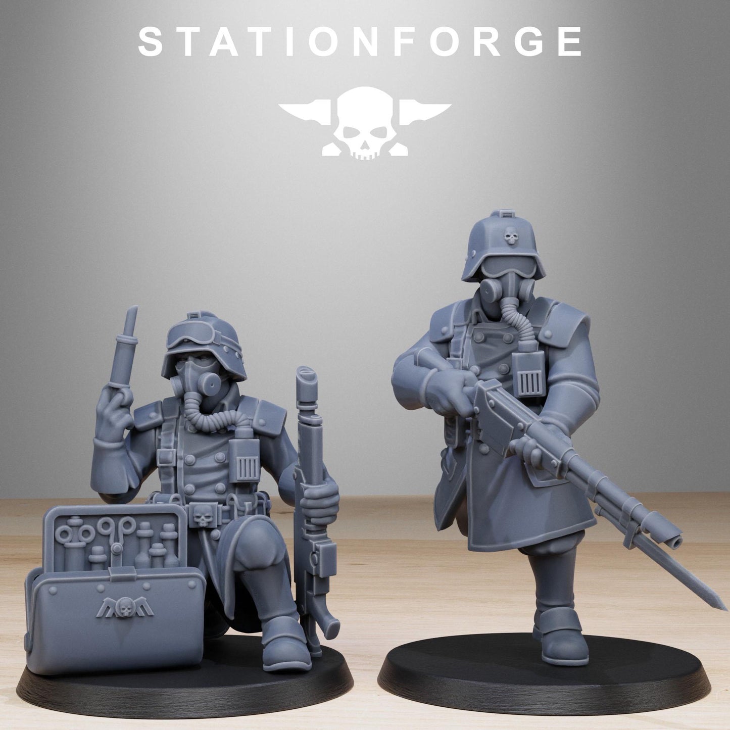 Station ForgeGrimguard Militants 3d printed proxie Wargames Minitures