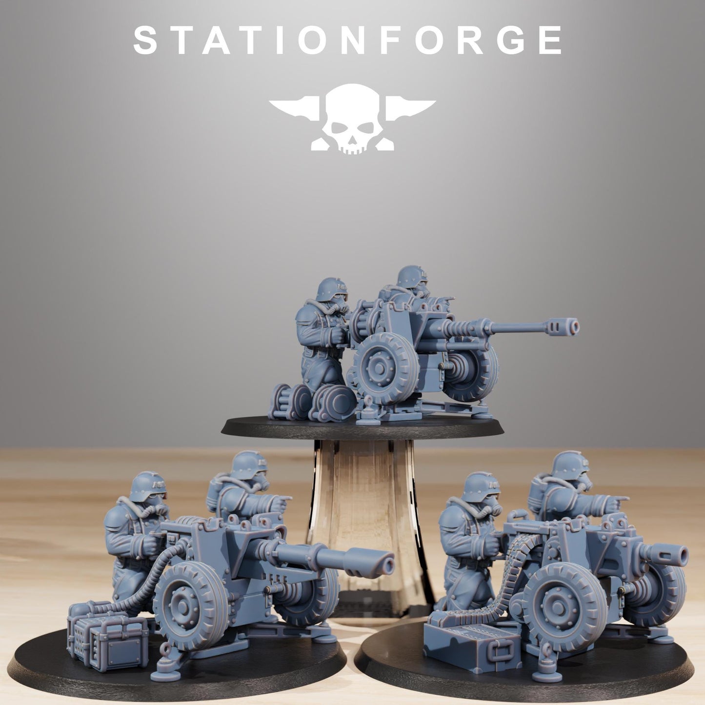 Station Forge GrimGuard Battle Weapons  3d printed proxie Wargames