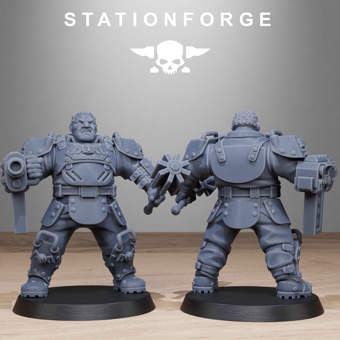 Station Forge GrimGuard_Armored_Mutants 3d printed proxie Wargames