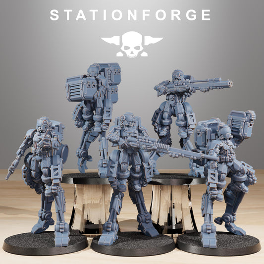 Station Forge Scavenger Wayfarer 10-man Team Proxy minitures Tabletop RPG Wargaming