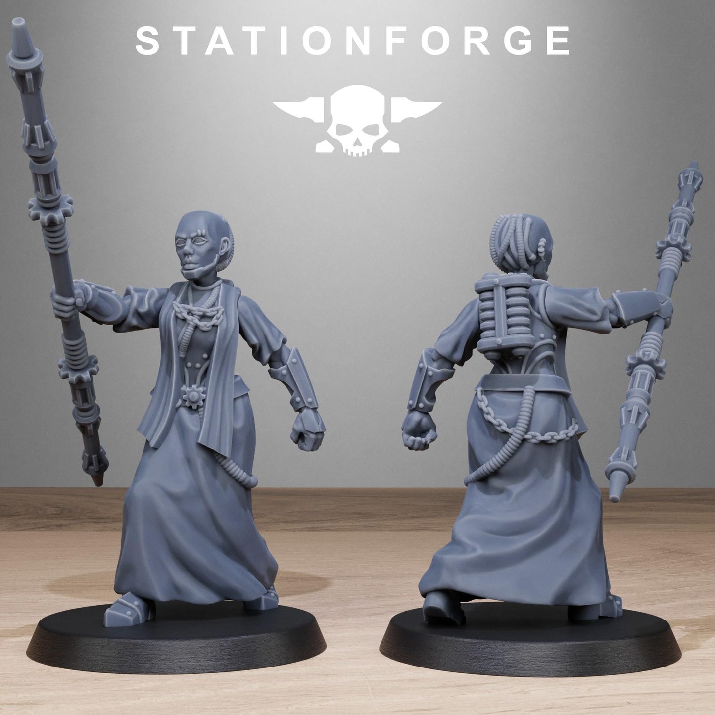 Station Forge Scavenger Sisters Priests Proxy minitures Tabletop RPG Wargaming
