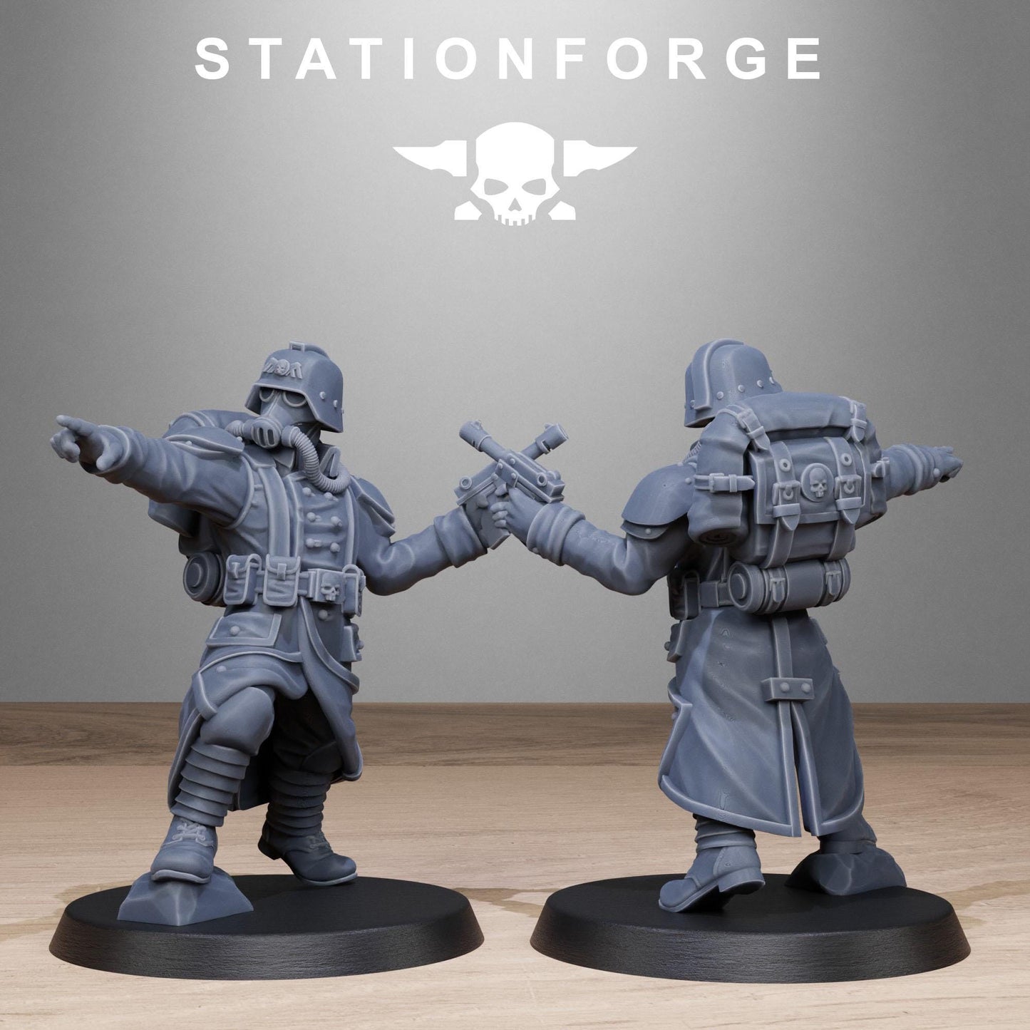 Station Forge GrimGuard_Rocketers 3d printed proxie Wargames