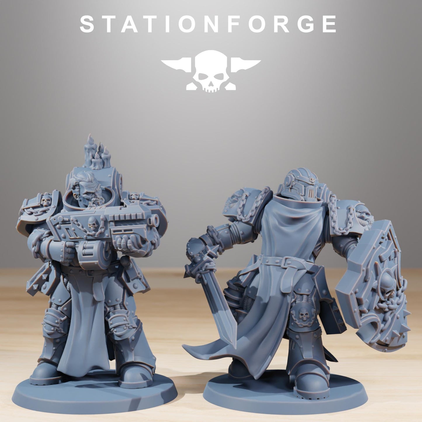 Station Forge Socratis Crusaders / Marines  3d printed proxie Wargames