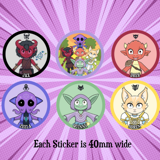 Quinny Party Sticker Pack