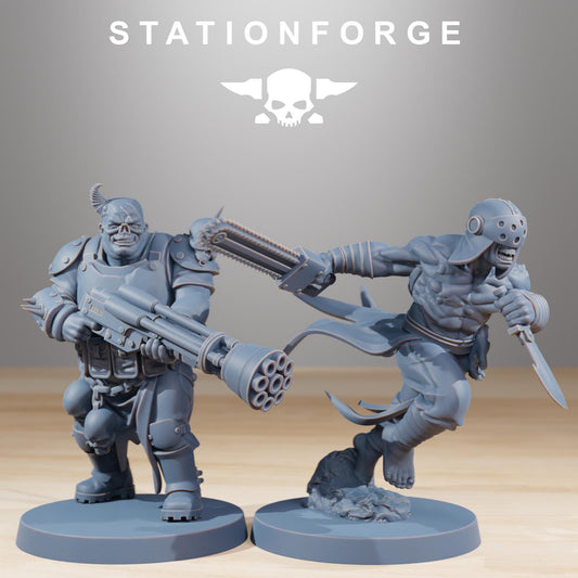 Station Forge Corrupted Guard Nomads Team Proxy 28mm minitures Tabletop RPG Wargaming