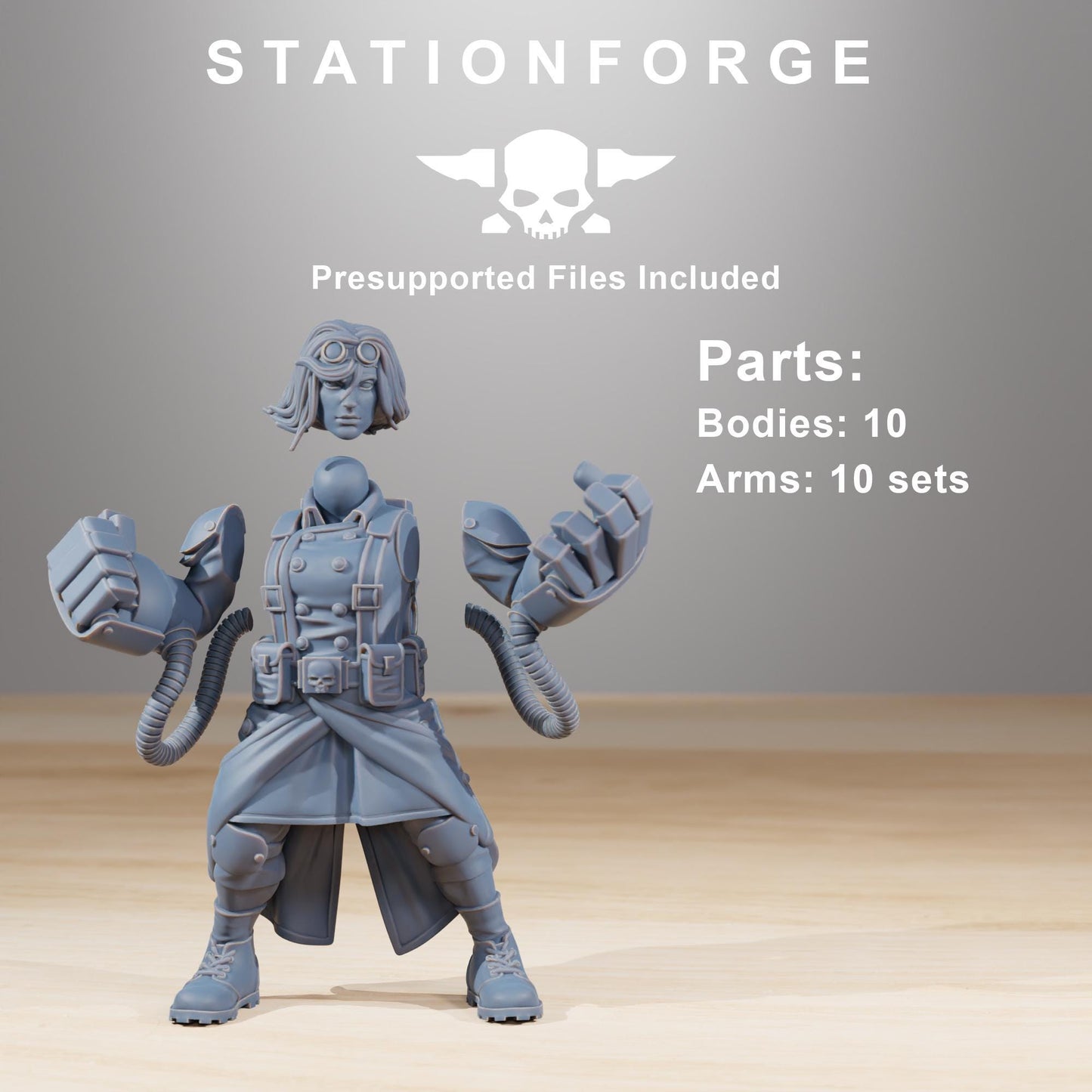 Station Forge GrimGuard Sisters of War 3d printed proxie Wargames