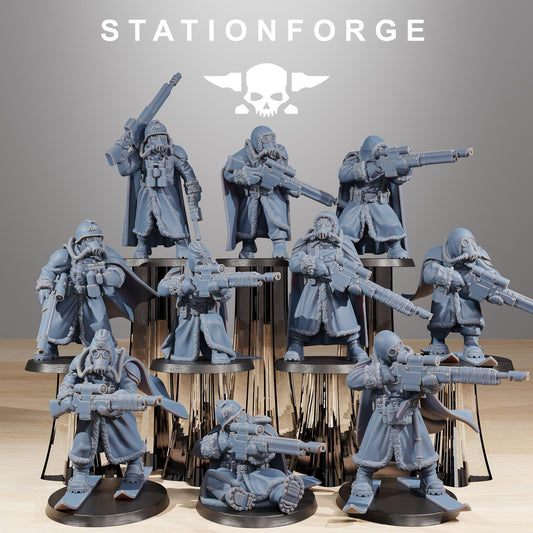 Station Forge GrimGuard Frostwatch Marksmen 3d printed proxie Wargames