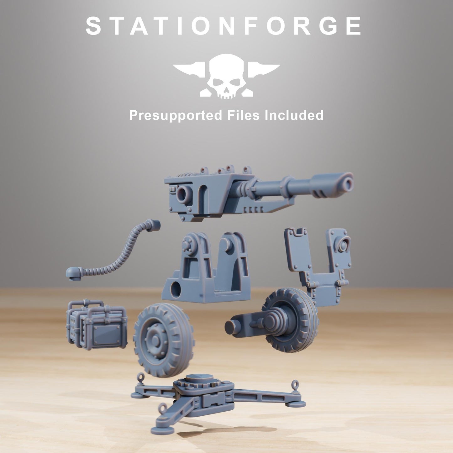 Station Forge GrimGuard Battle Weapons  3d printed proxie Wargames