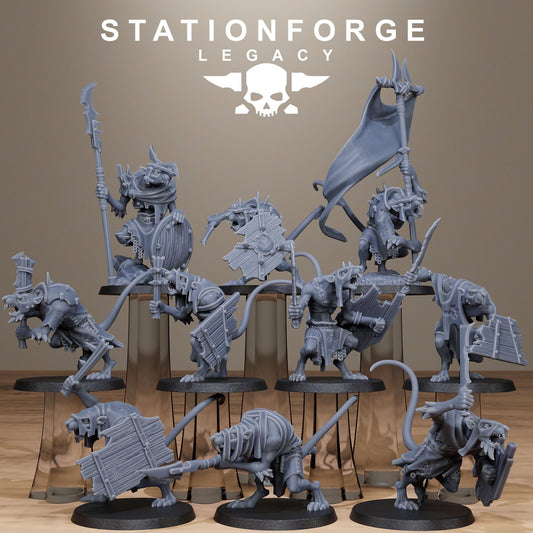 Station Forge Legacy Rotfang Melee Infantry 3d printed proxie Wargames New Faction