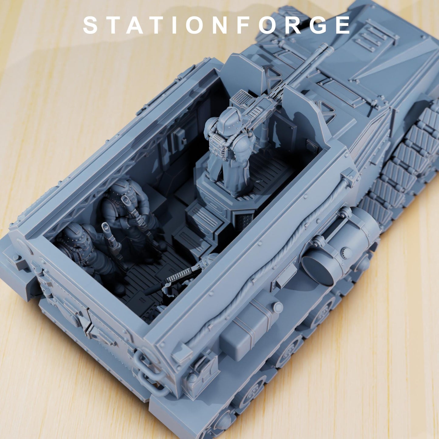 Station Forge GrimGuard Personnel Carrier  3d printed proxie Wargames