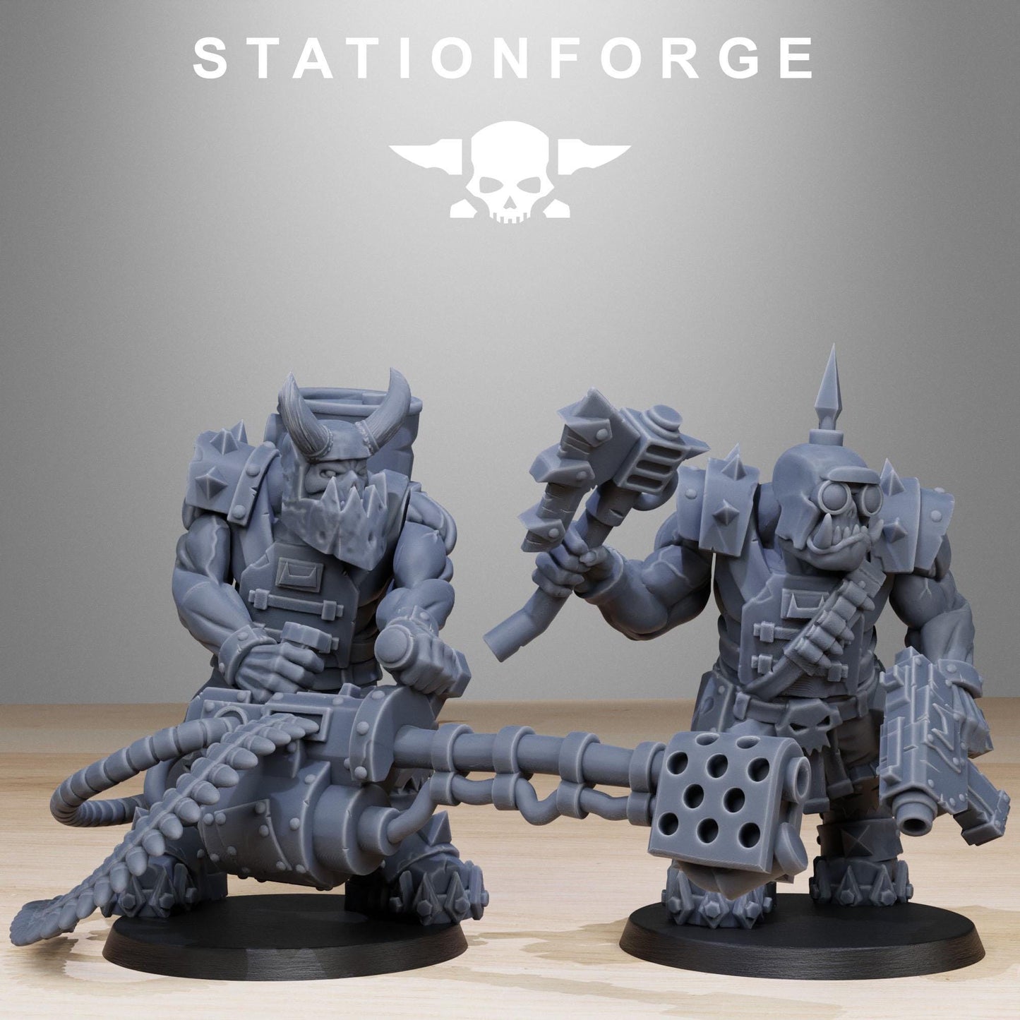 Station Forge Orkaz Spec Team 3d printed proxie Wargames minitures rpg