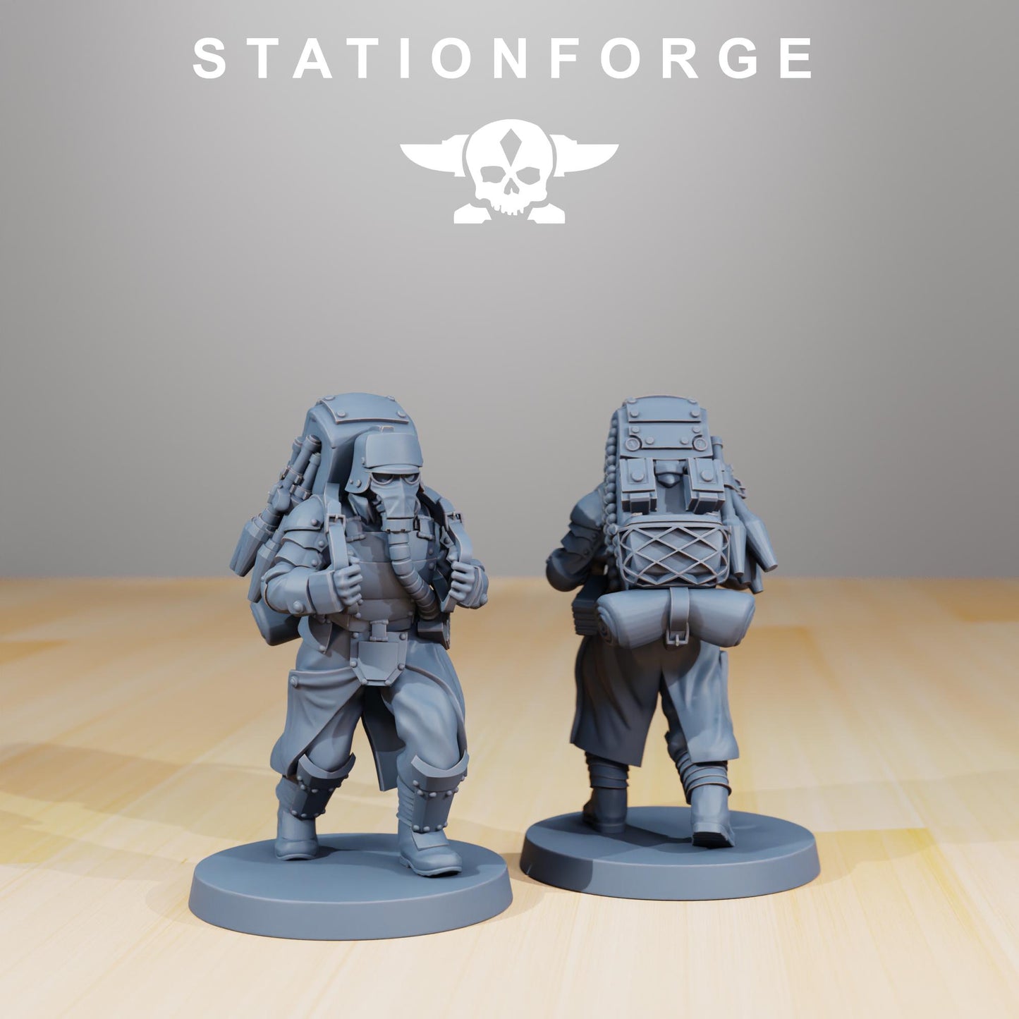 Station Forge GrimGuard Armored Squad 3d printed proxie Wargames