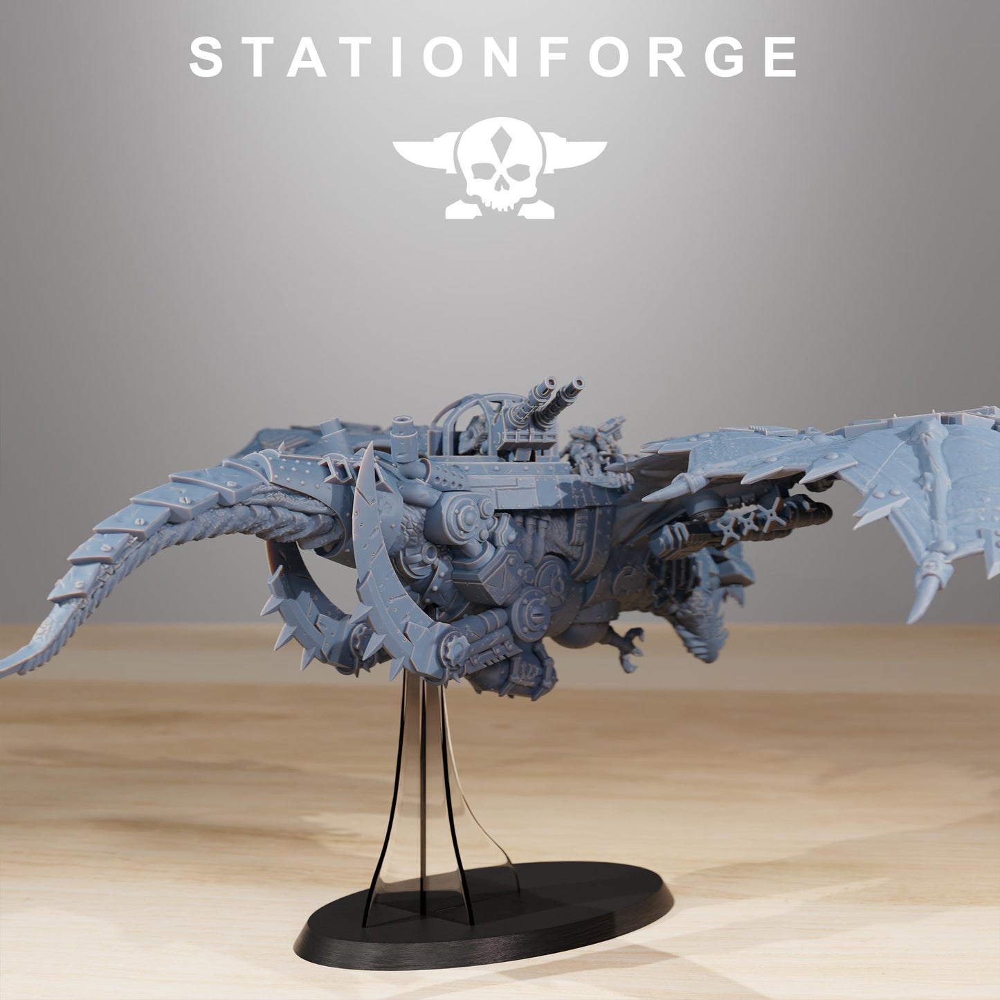 Station forge Orkaz Dragon Bomba (BIG BOY) Proxy minitures Tabletop RPG Wargaming 130mm base