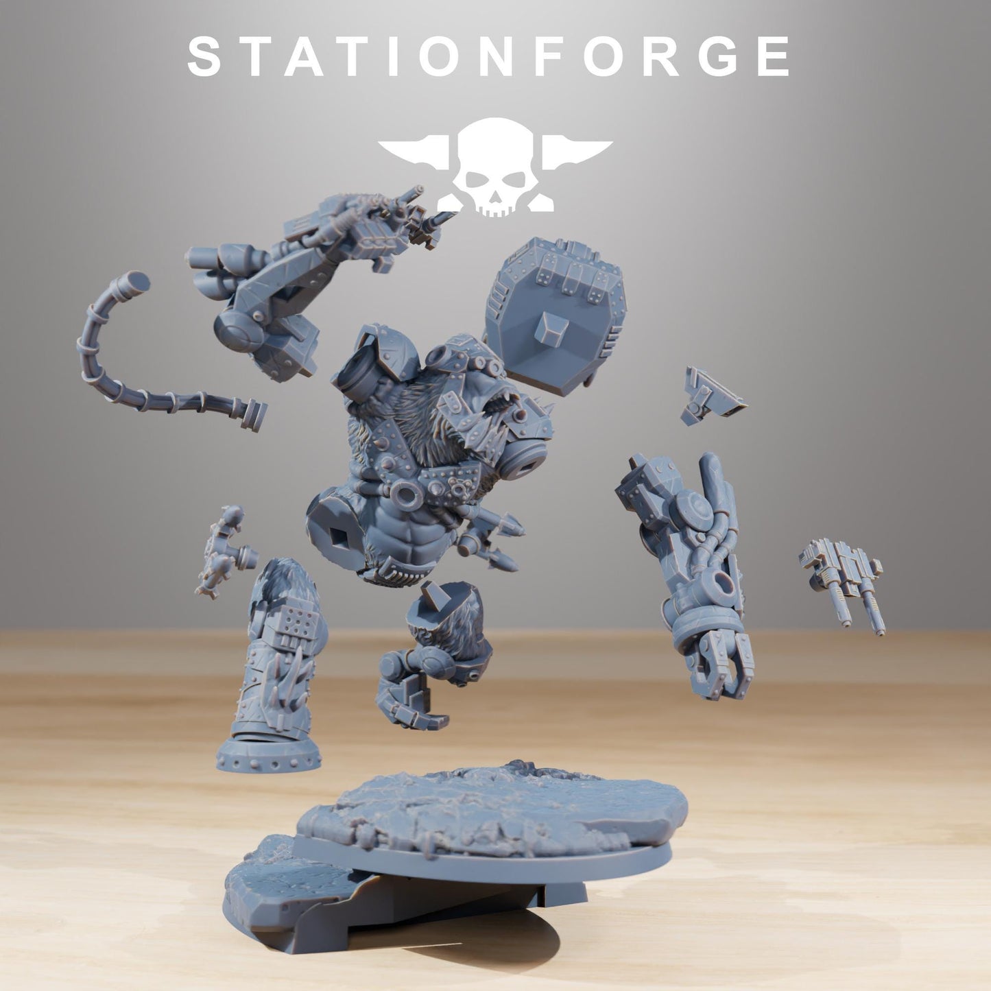 Station Forge Orkaz Kong minitures  Tabletop RPG Wargaming custom weapon choice now available