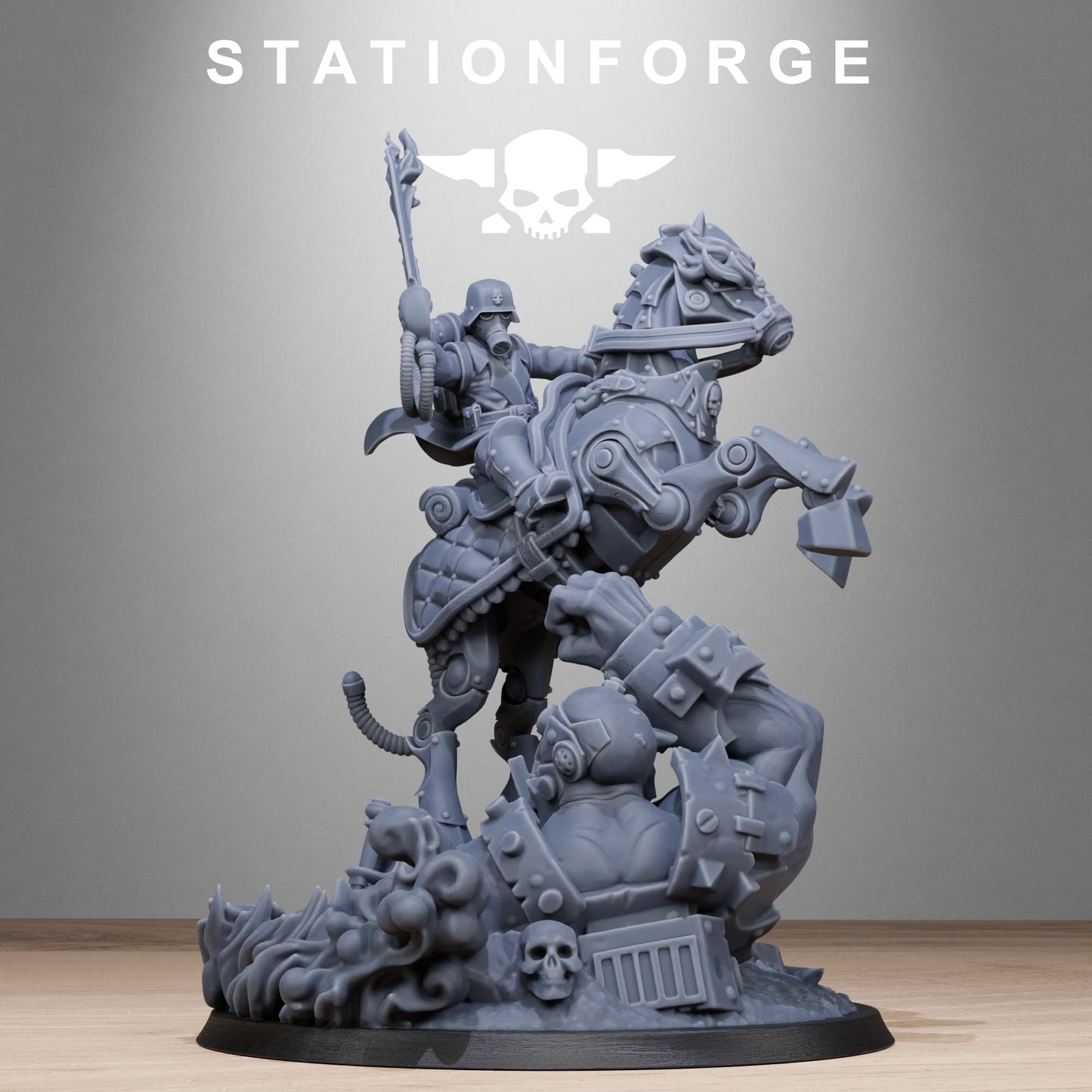 Station Forge GrimGuard Horseman 3d printed proxie Wargames