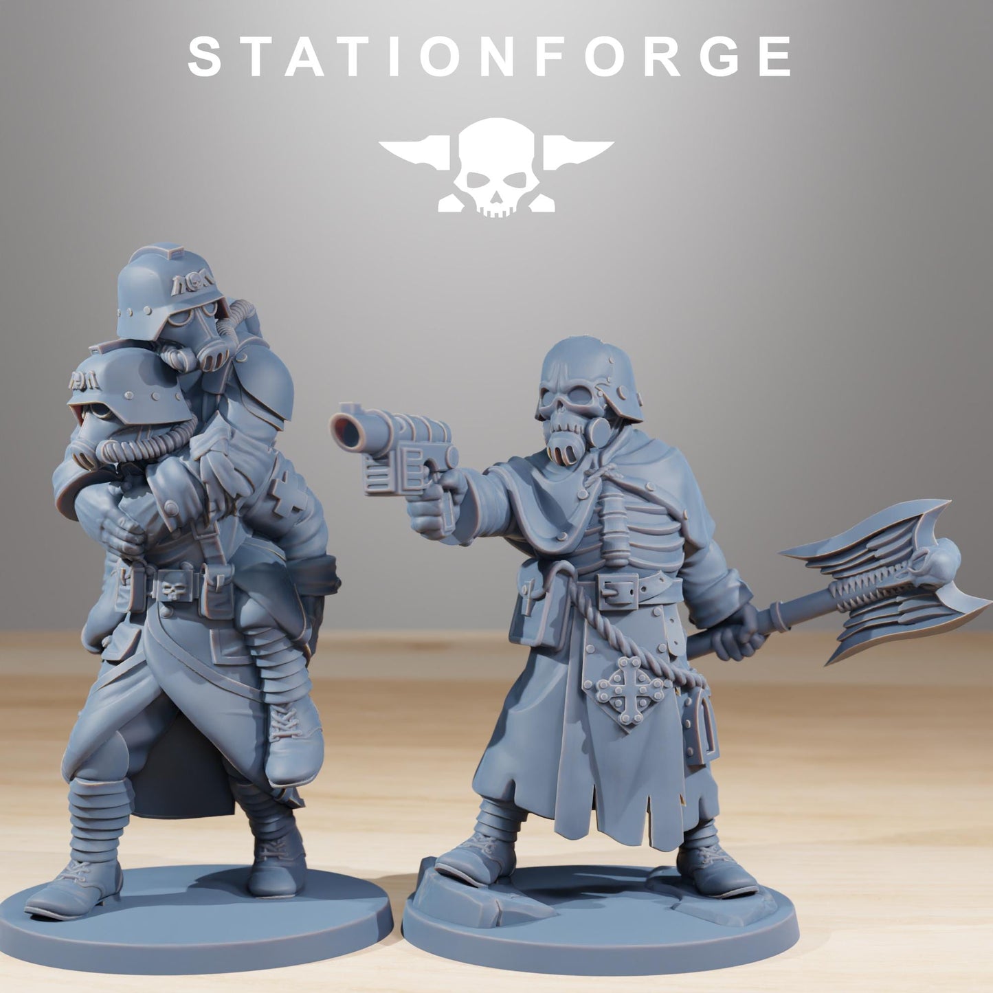 Station Forge GrimGuard Casualties 3d printed proxie Wargames