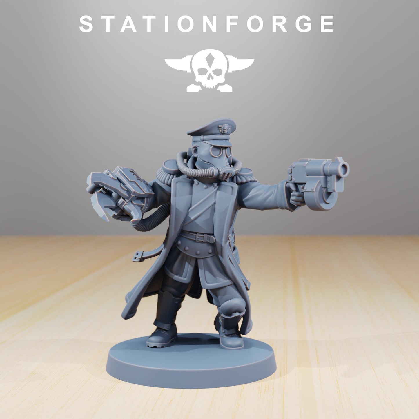 Station Forge GrimGuard - Officer 2.0 3d printed proxie Wargames