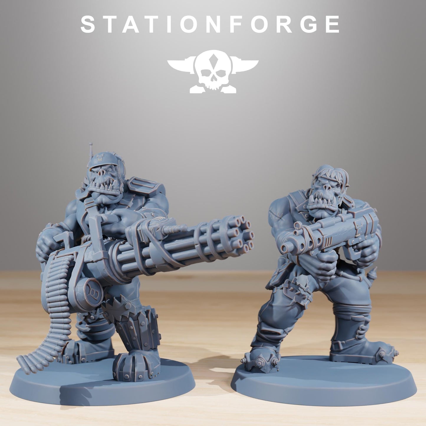 Station Forge Orkaz_Skillers_ 3d printed proxie Wargames
