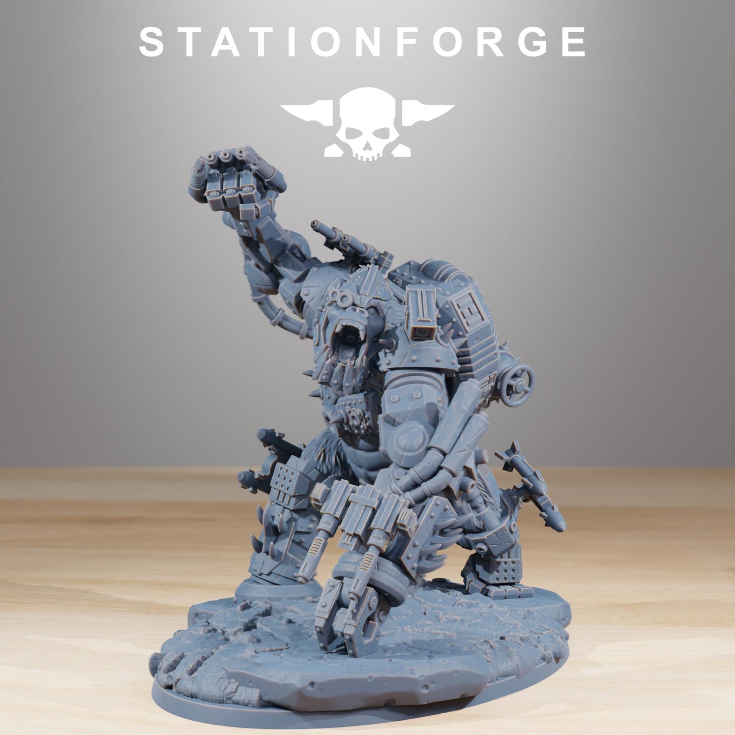 Station Forge Orkaz Kong minitures  Tabletop RPG Wargaming custom weapon choice now available