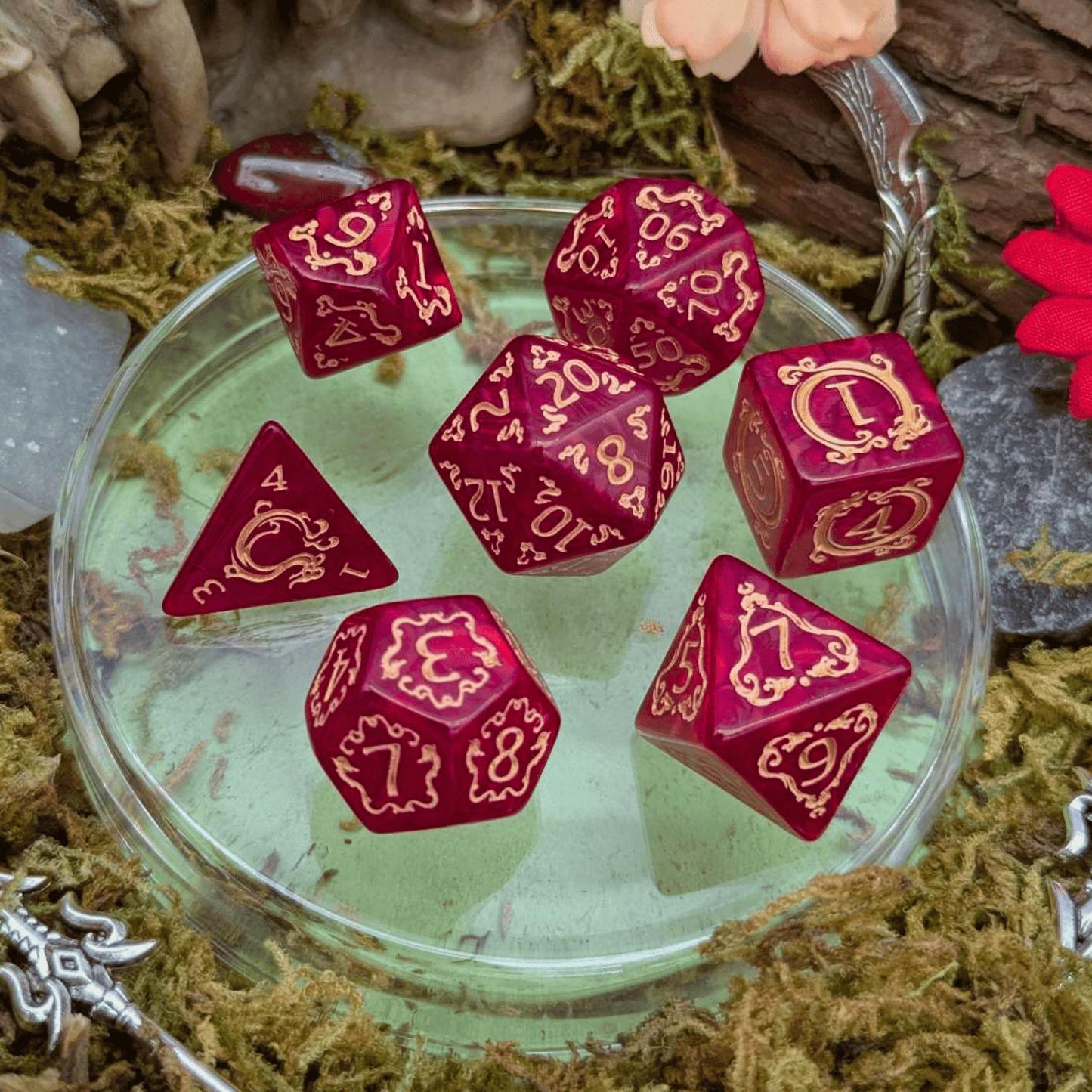 Dragon Red Dice Set