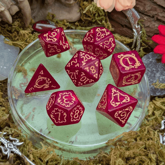 Dragon Red Dice Set