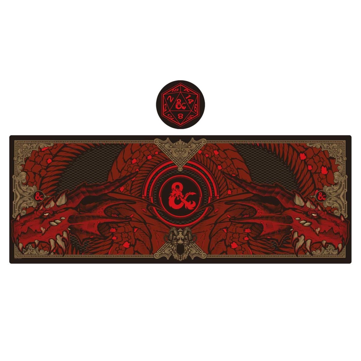 Dungeons & Dragons XL Desk Pad & Coaster Set