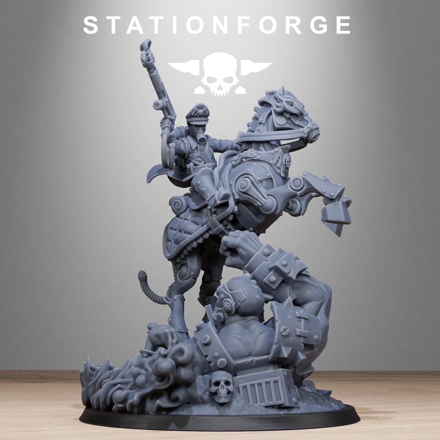 Station Forge GrimGuard Horseman 3d printed proxie Wargames