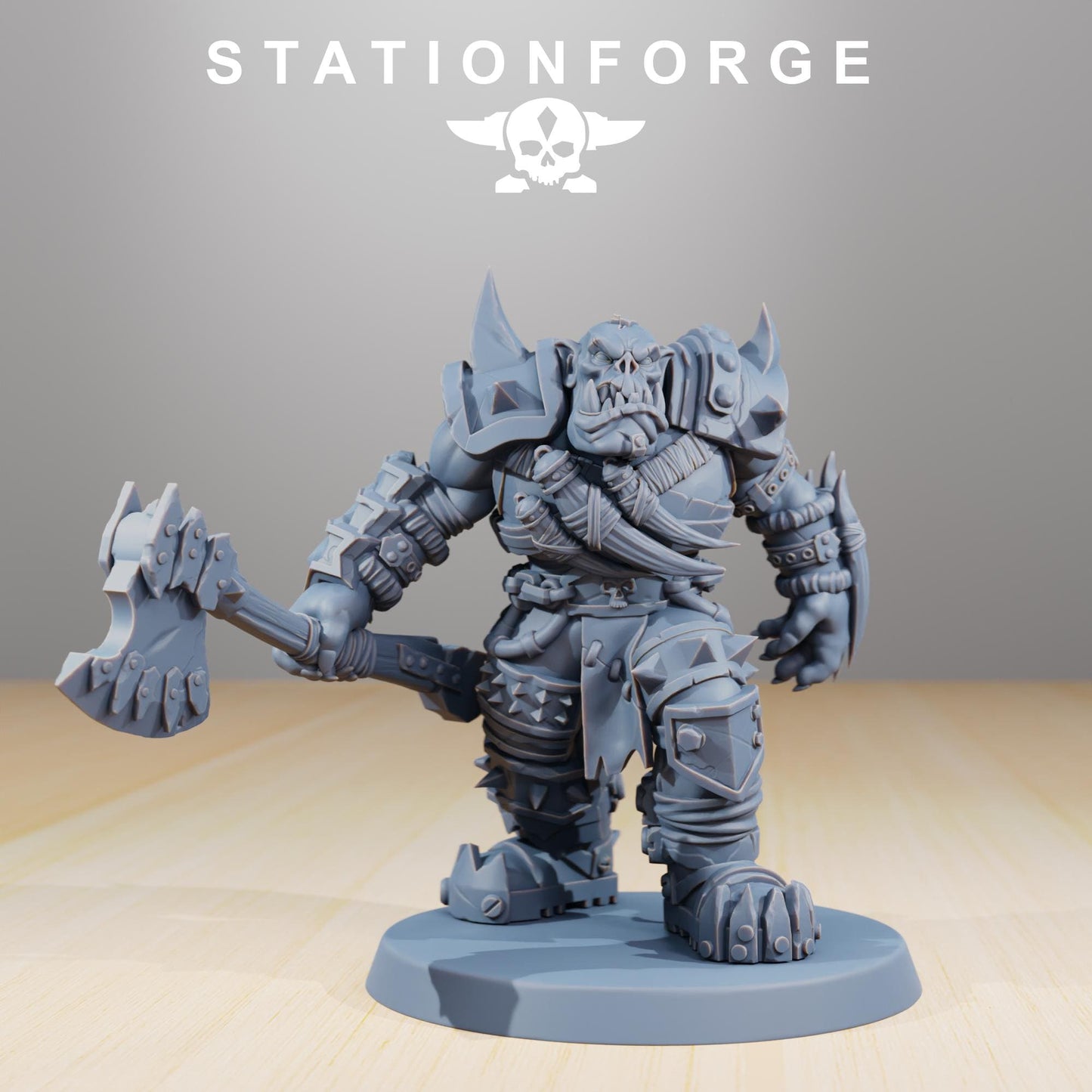 Station Forge Orkaz Strappaz 3d printed proxie Wargames minitures rpg