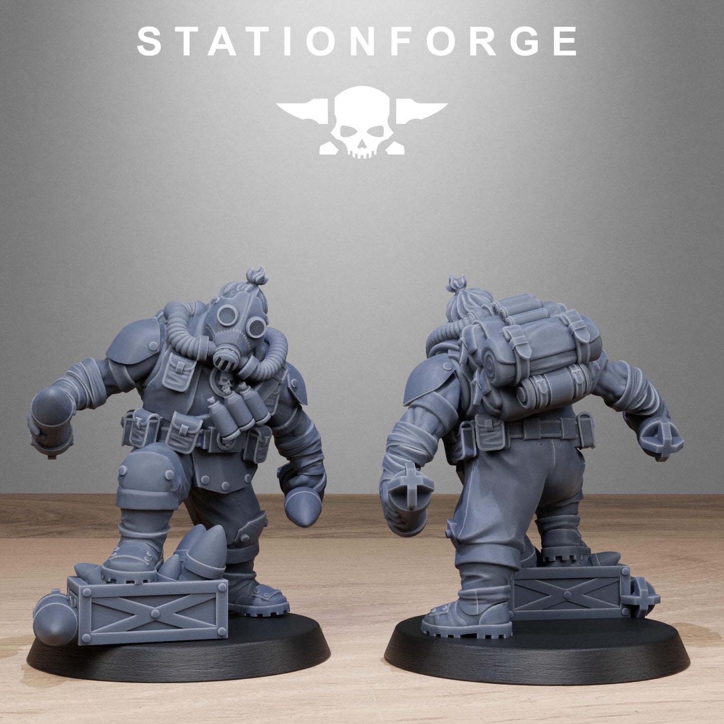 Station Forge GrimGuard Jungle Fighters Mutants 3d printed proxie Wargames