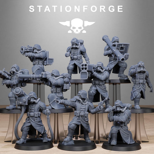 Station Forge GrimGuard_Rocketers 3d printed proxie Wargames