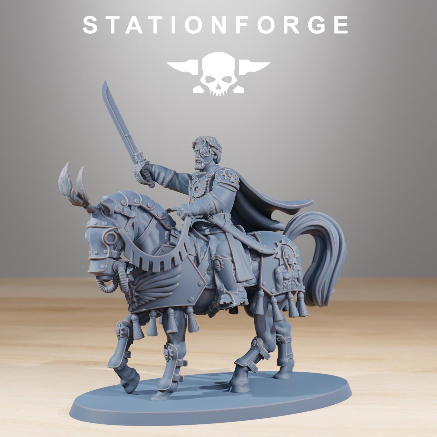 Station ForgeNational Guard Cavalry Commanders 3d printed proxie Wargames
