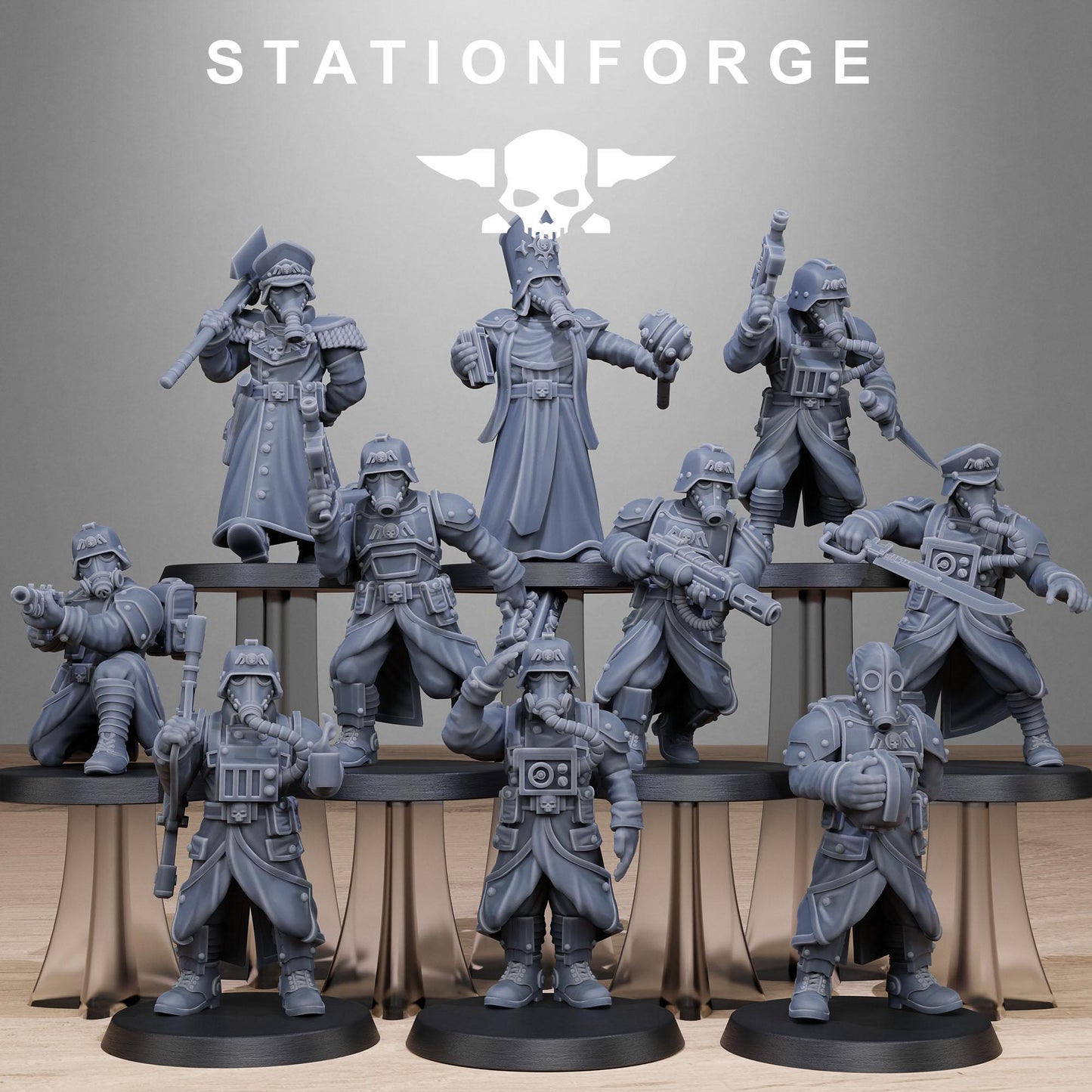Station Forge GrimGuard Vigils 3d printed proxie Wargames