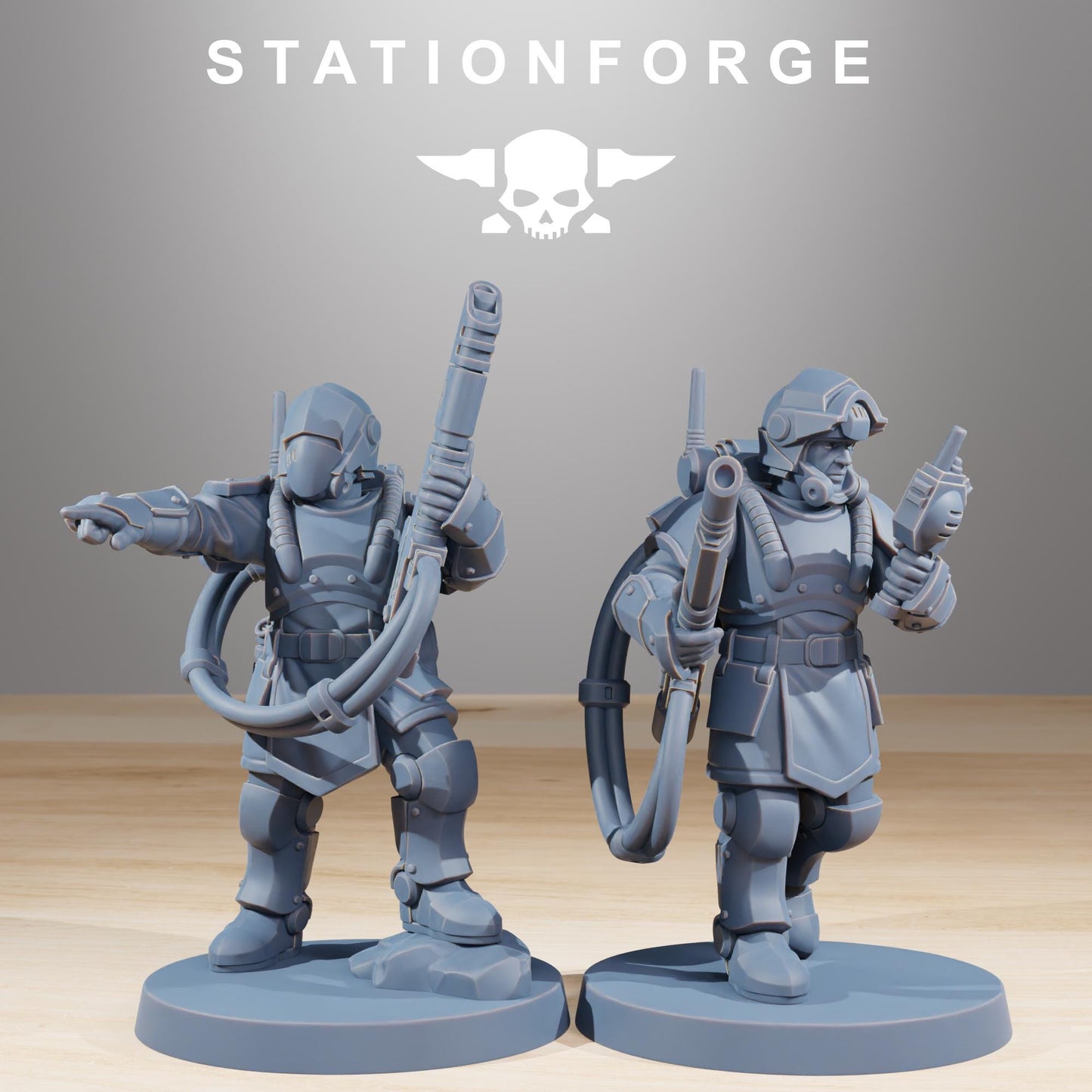 Station Forge RoyalGuard Commandos 3d printed proxie Wargames