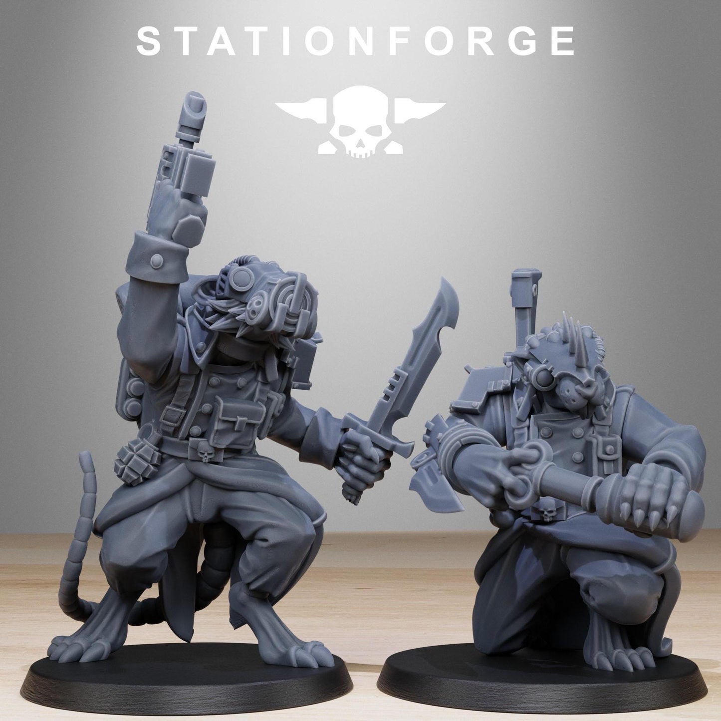 Station Forge GrimGuard Raticus 3d printed proxie Wargames