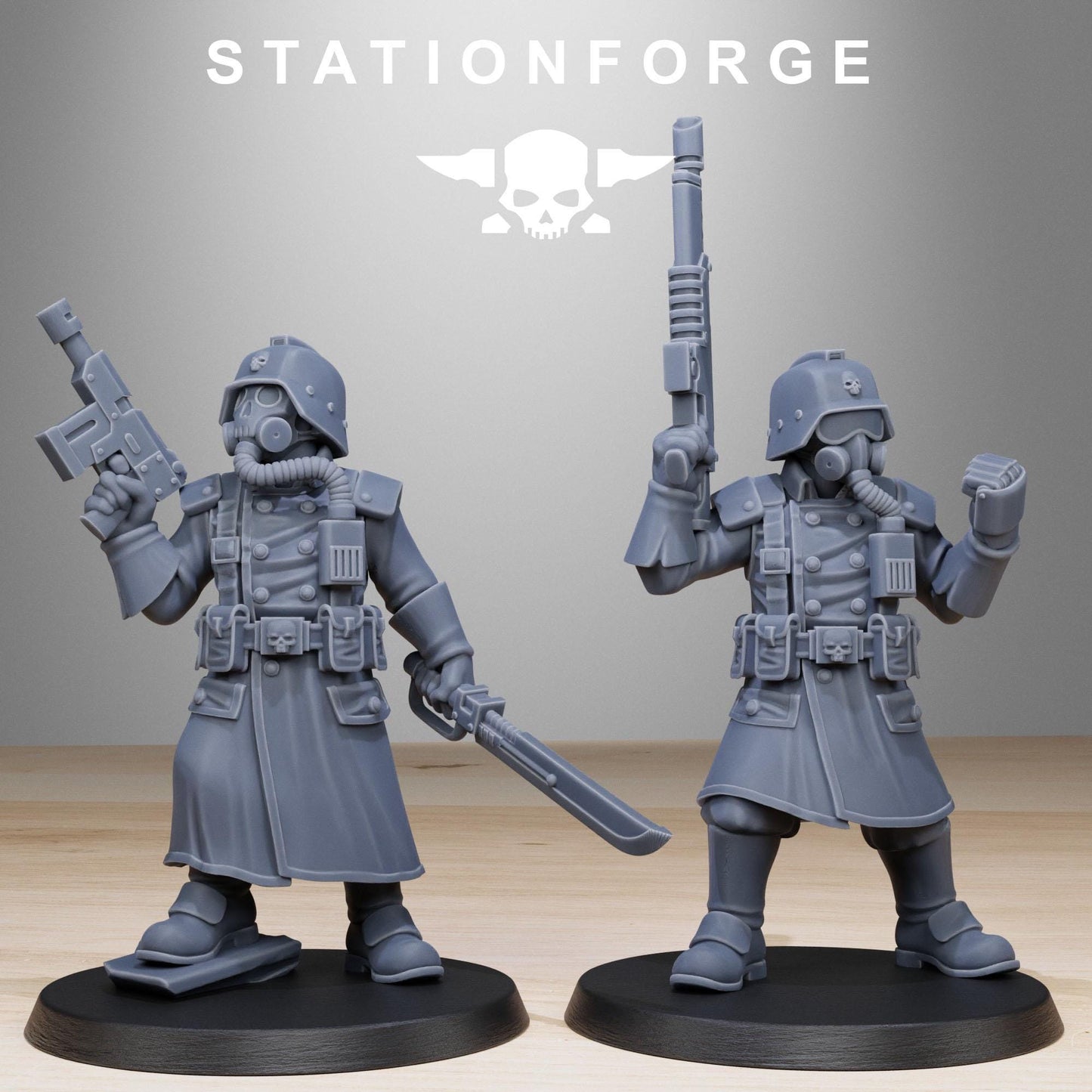 Station ForgeGrimguard Militants 3d printed proxie Wargames Minitures
