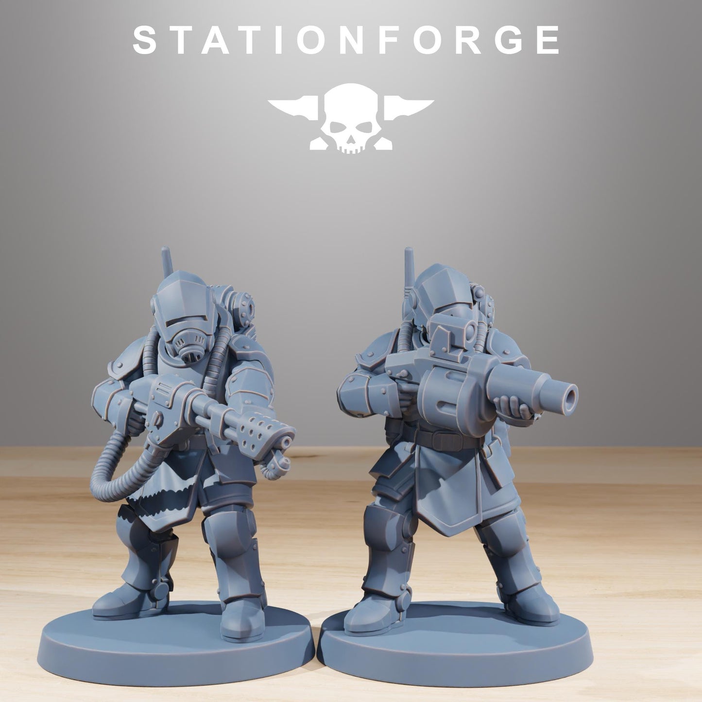 Station Forge RoyalGuard Commandos 3d printed proxie Wargames